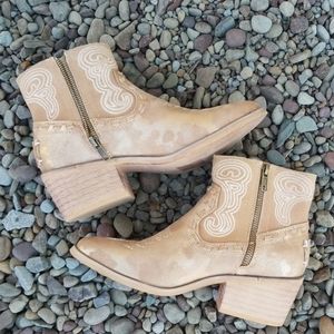 Coolway Onyx Cowboy Boots Gold